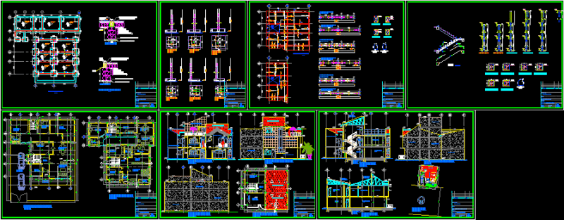 Residential Building DWG Detail for AutoCAD