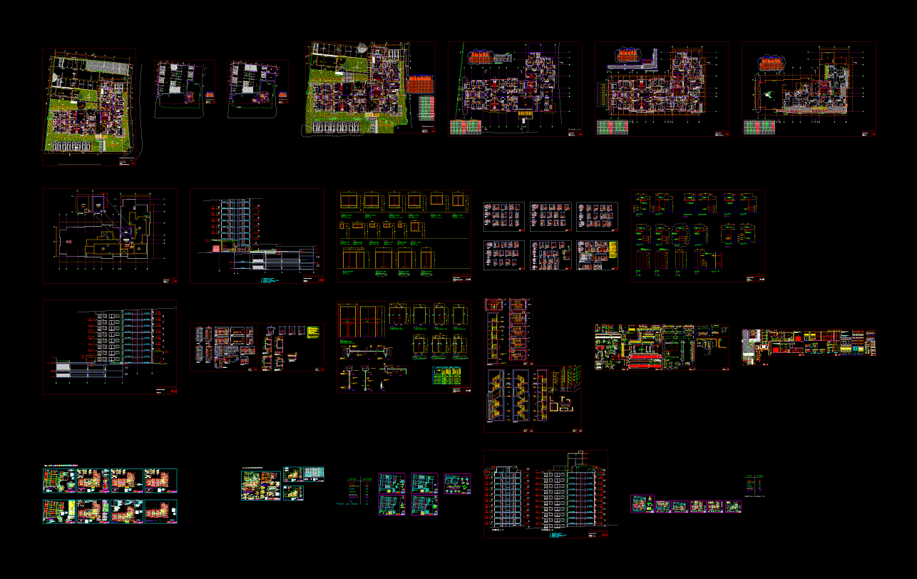 Residential Building DWG Full Project for AutoCAD • Designs CAD