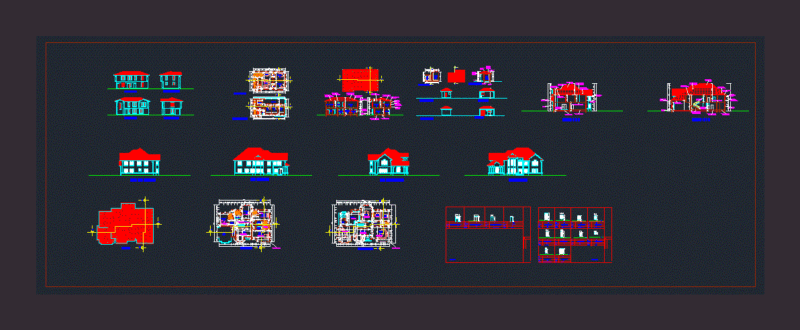 Residential Building DWG Section for AutoCAD