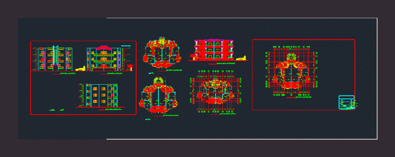 Residential DWG Block for AutoCAD