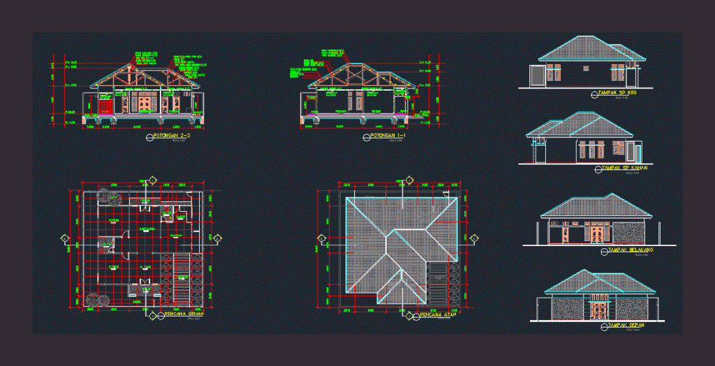 Residential DWG Section for AutoCAD