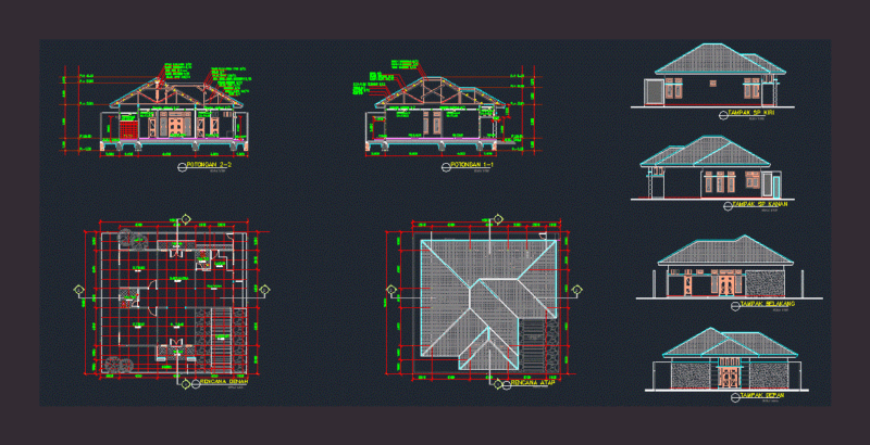 Residential DWG Section for AutoCAD