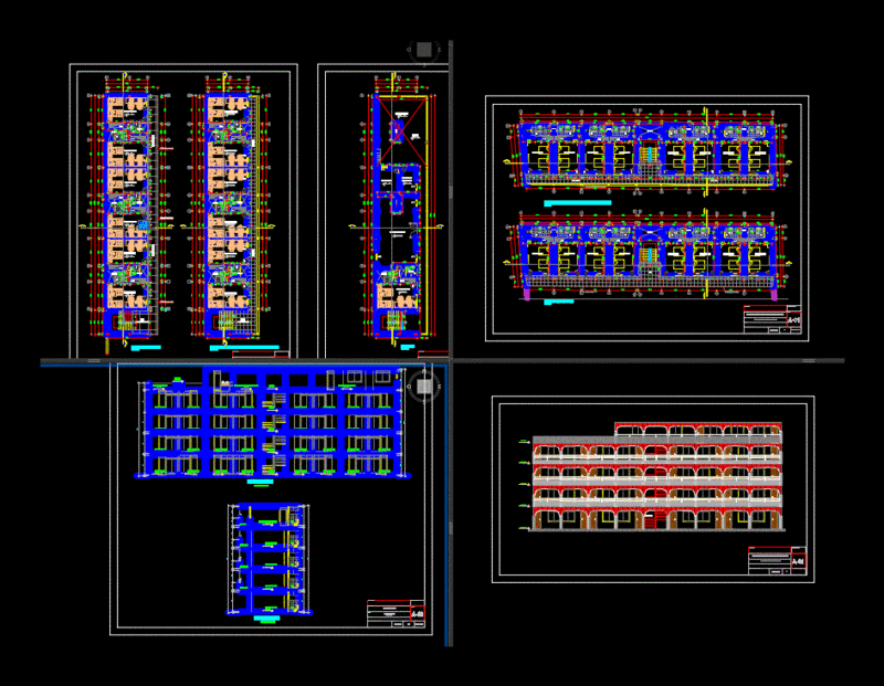 Residential For Students DWG Elevation for AutoCAD