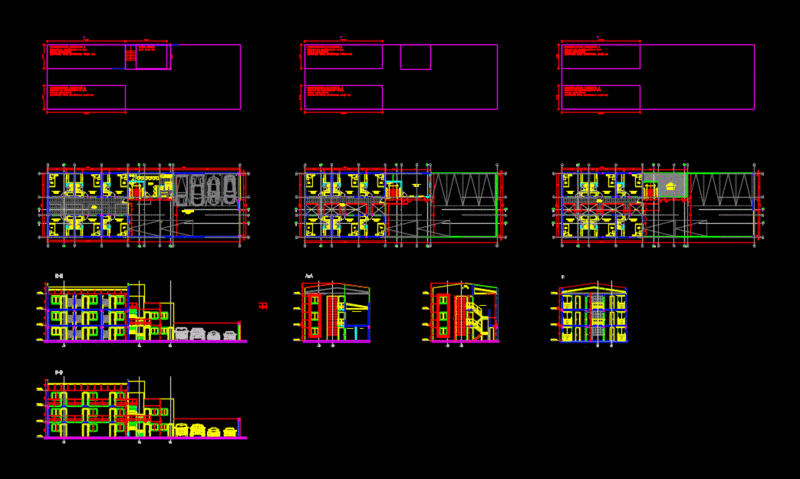 Residential Hotel DWG Block for AutoCAD