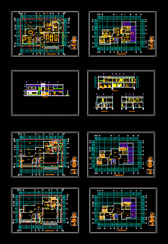 Residential House DWG Block for AutoCAD