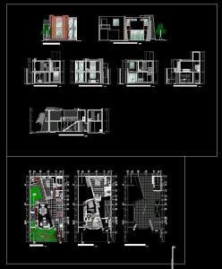 Residential House DWG Block for AutoCAD