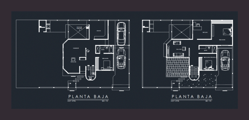 Residential House DWG Block for AutoCAD