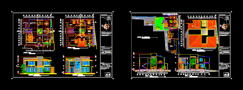 Residential House DWG Block for AutoCAD