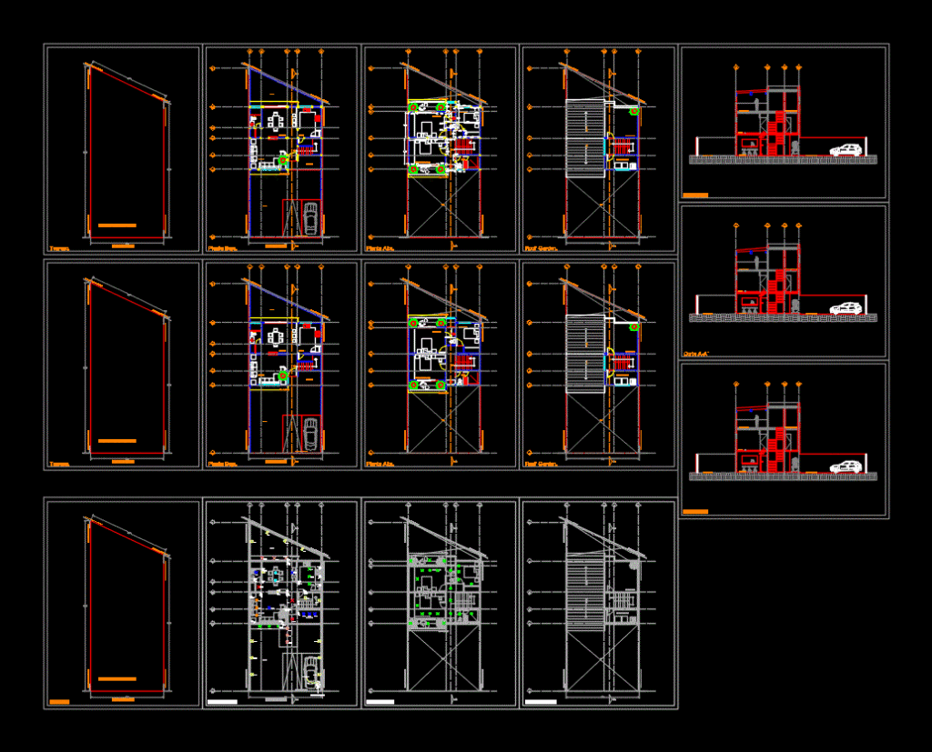 Residential House DWG Block for AutoCAD