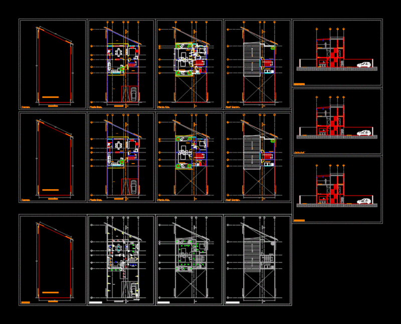 Residential House DWG Block for AutoCAD