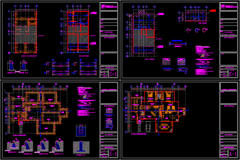 Residential House DWG Block for AutoCAD