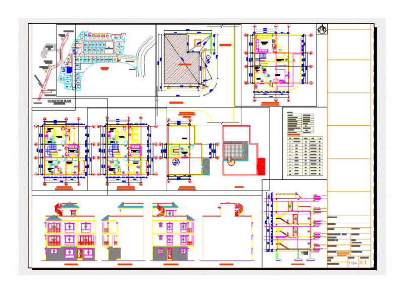 Residential House DWG Detail for AutoCAD