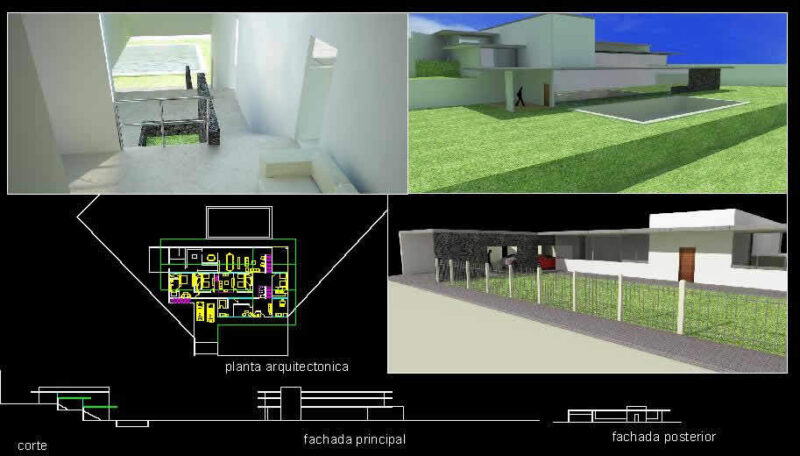 Residential House DWG Full Project for AutoCAD