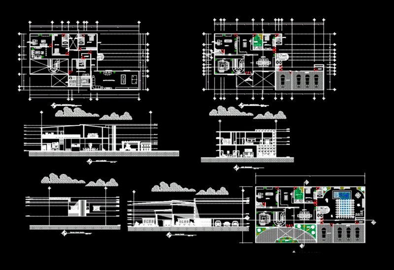 Residential House DWG Full Project for AutoCAD
