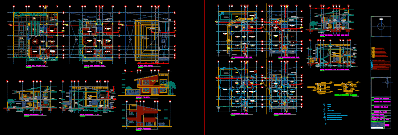 Residential House DWG Section for AutoCAD