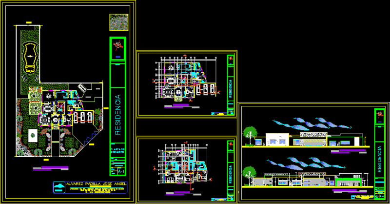 Residential House DWG Section for AutoCAD
