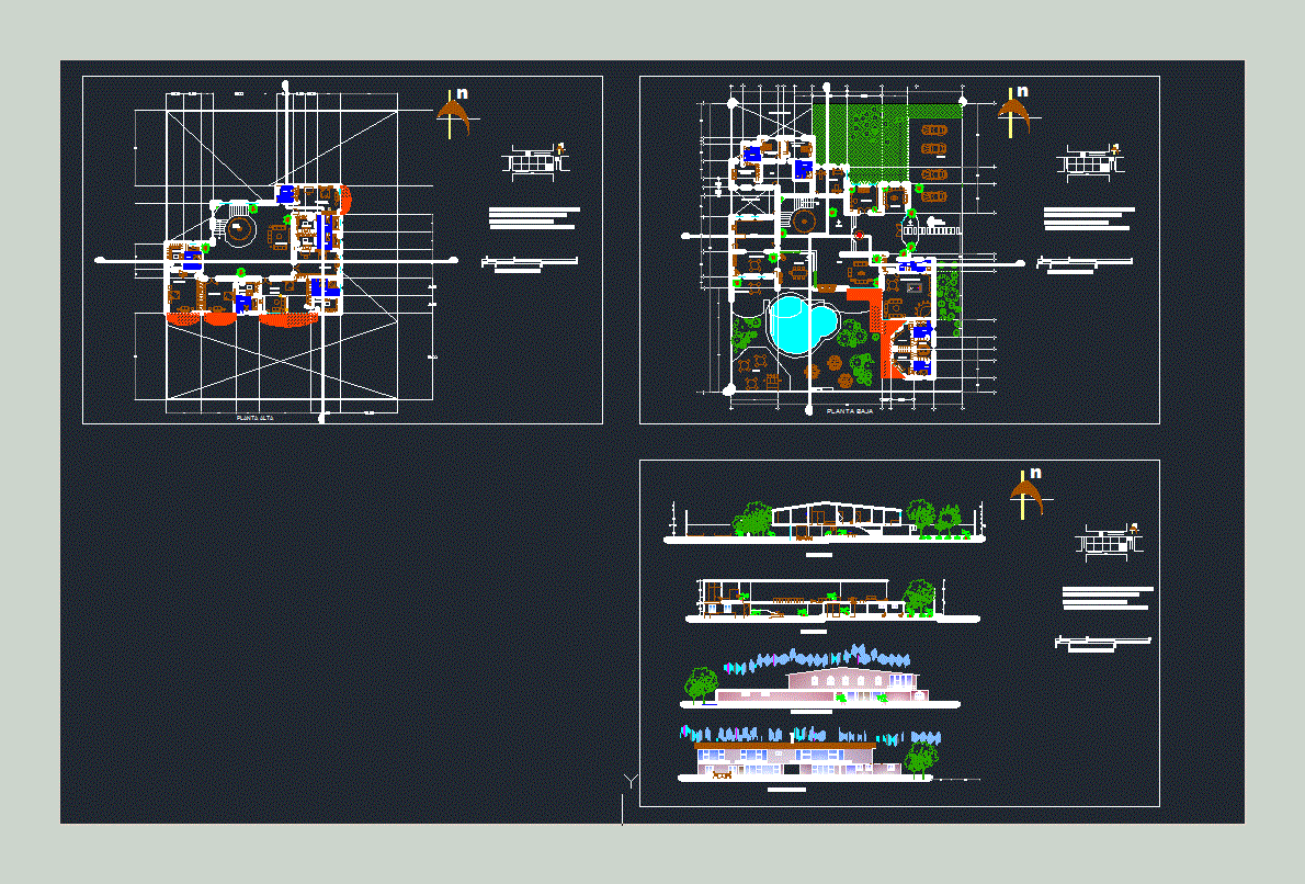 Residential House DWG Section for AutoCAD • Designs CAD