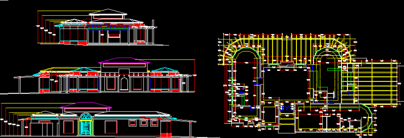 Residential House DWG Section for AutoCAD