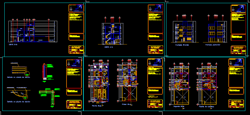 Residential House DWG Section for AutoCAD
