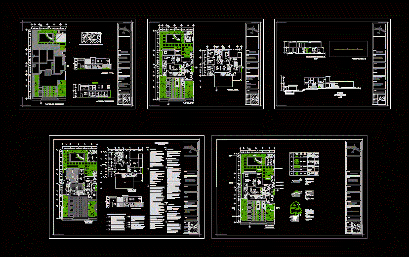  Modern  House  with Spacious Garden 2D DWG  Plan  for AutoCAD  