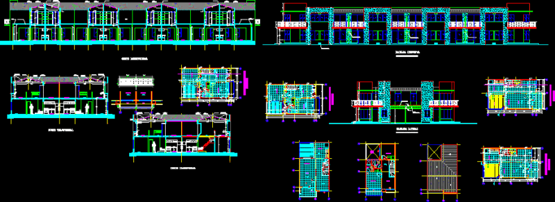 Residential Set DWG Section for AutoCAD