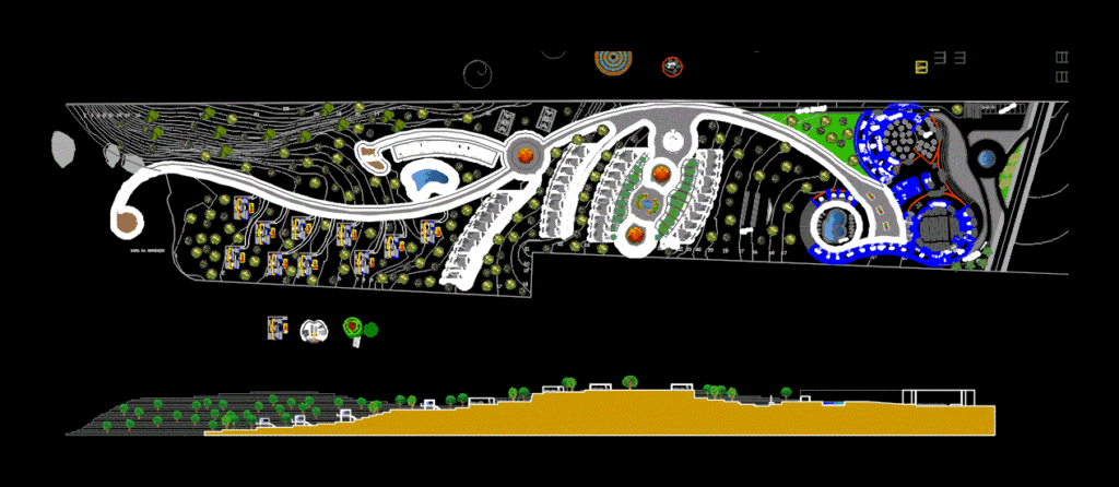 Resort Hotel DWG Block for AutoCAD