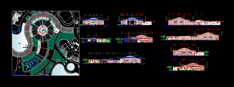 Restaurant 2D DWG Full Project for AutoCAD