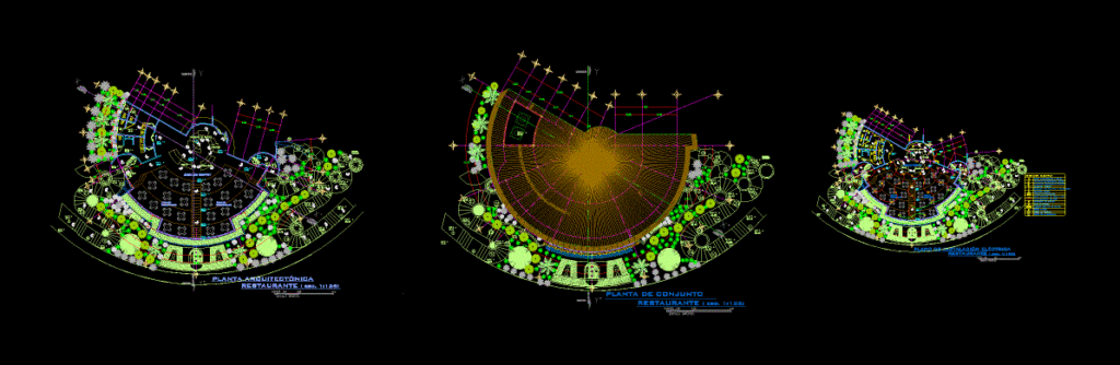 Restaurant And Bar DWG Plan for AutoCAD