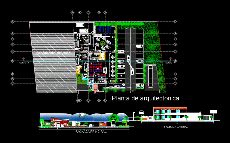 Restaurant Bar DWG Block for AutoCAD