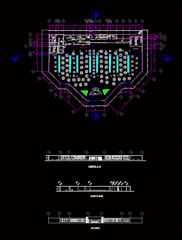 Restaurant DWG Block for AutoCAD