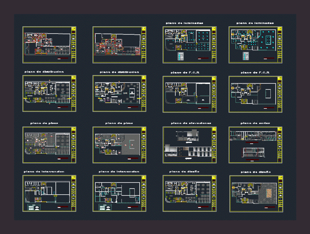 Restaurant DWG Block for AutoCAD