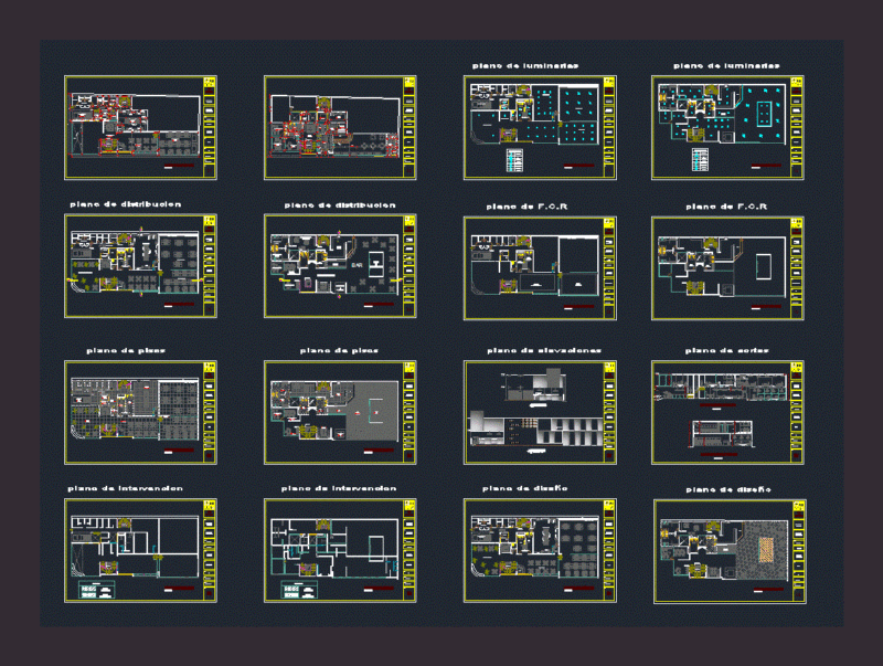 Restaurant DWG Block for AutoCAD