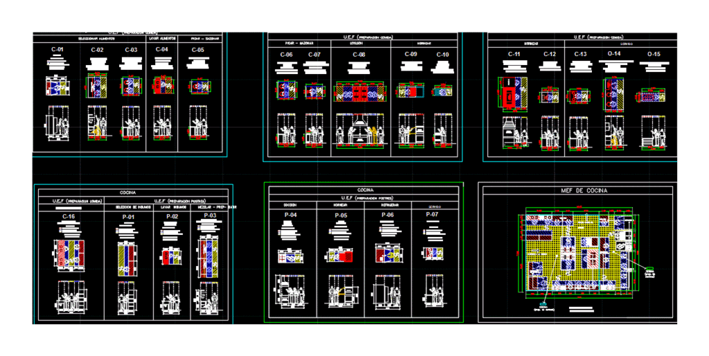 Restaurant DWG Block for AutoCAD