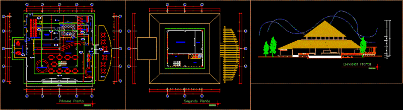 Restaurant DWG Block for AutoCAD