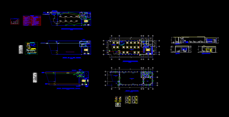 Restaurant DWG Block for AutoCAD