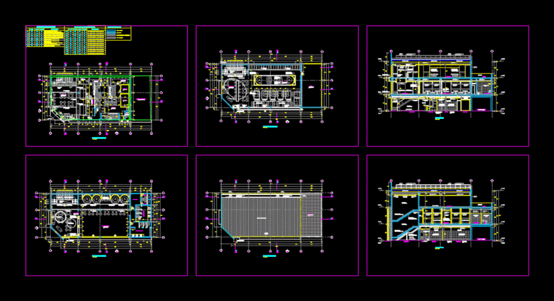 Restaurant DWG Block for AutoCAD