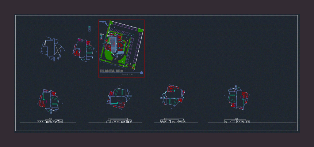 Restaurant DWG Elevation for AutoCAD