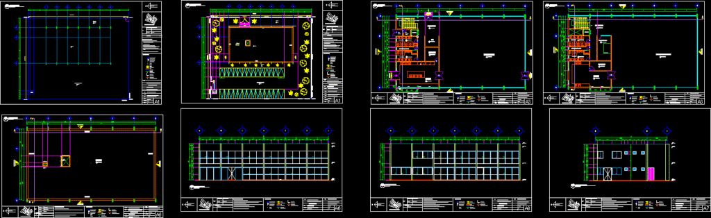 Restaurant DWG Full Project for AutoCAD