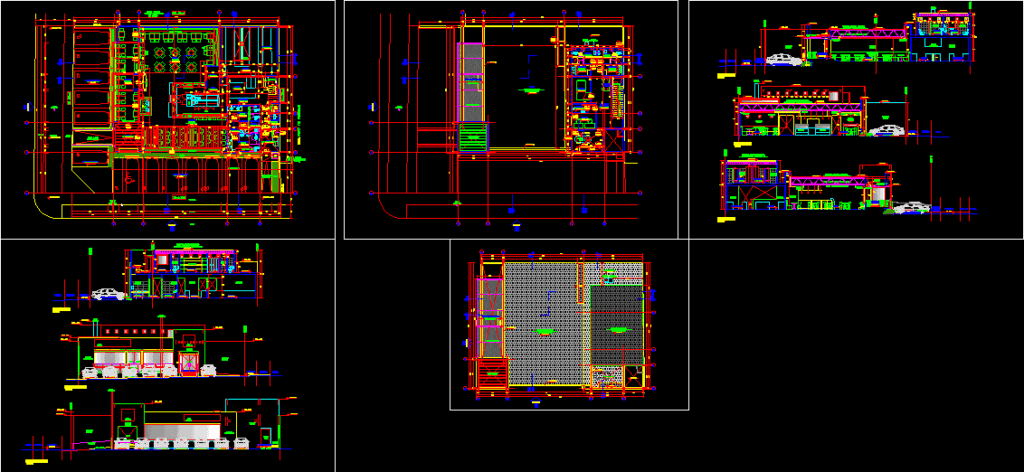 Restaurant DWG Full Project for AutoCAD