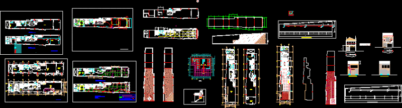 Restaurant DWG Section for AutoCAD