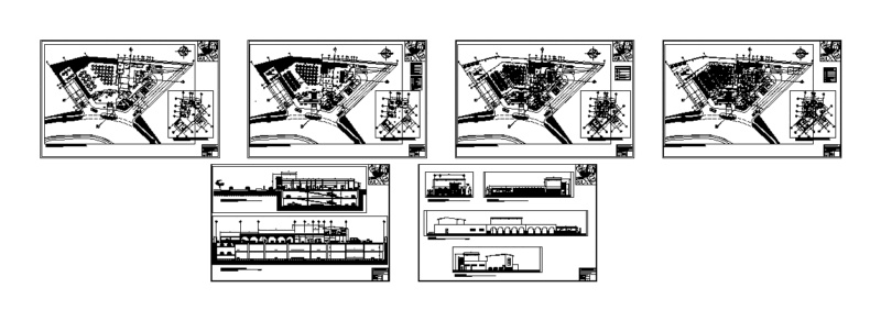 Restaurant DWG Section for AutoCAD