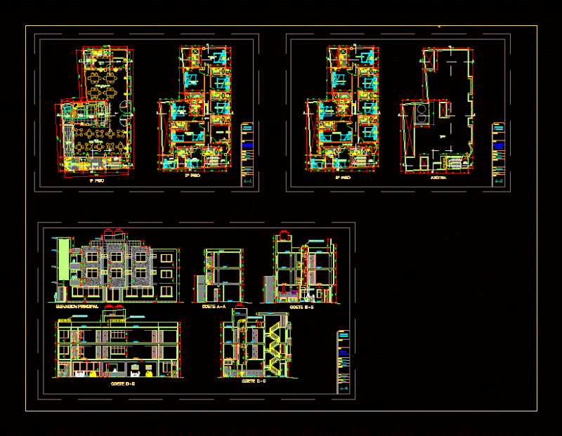 Restaurant Hosting DWG Block for AutoCAD