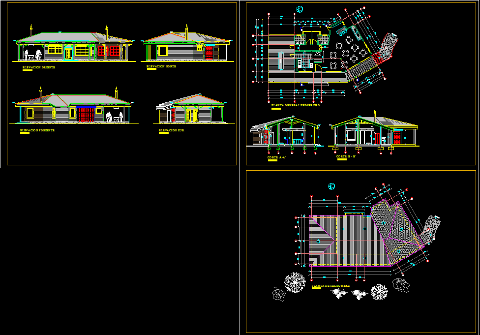 Country Restaurant Hotel 2D DWG Plan for AutoCAD  DesignsCAD