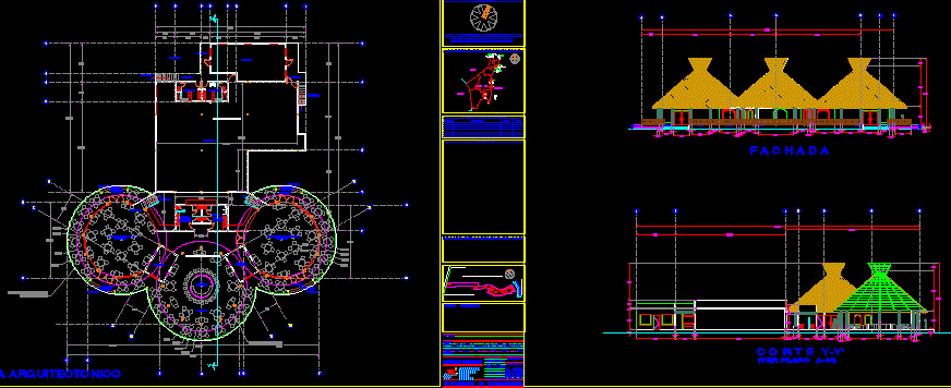 Restaurant Project, Hotel 2D DWG Plan for AutoCAD 