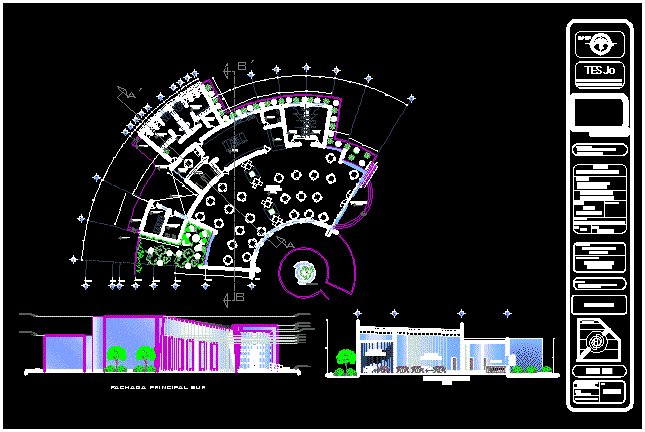 Restaurant Sportyng Club DWG Section for AutoCAD • Designs CAD