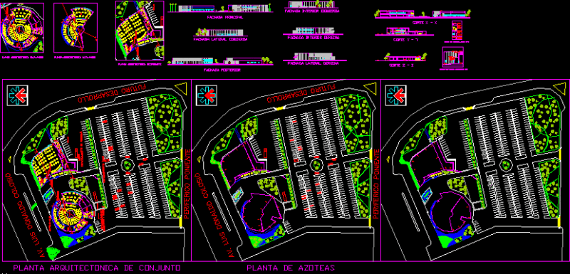 Restaurante DWG Section for AutoCAD