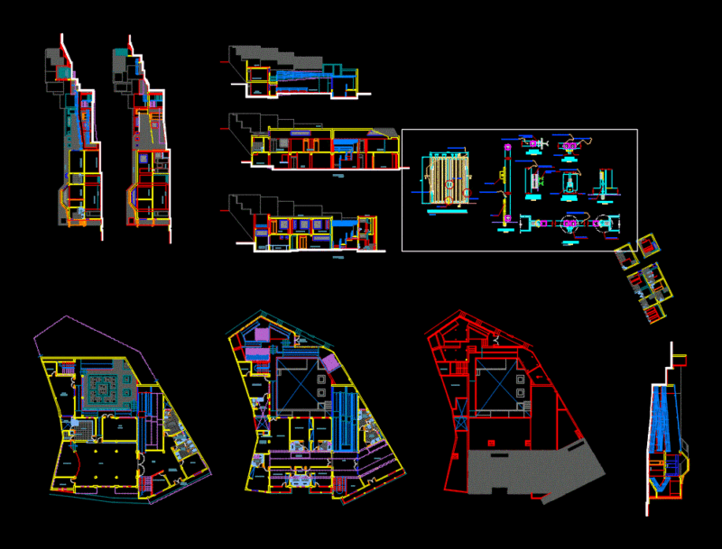 Restorant DWG Block for AutoCAD