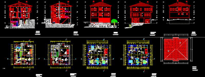 Restoration Project DWG Full Project for AutoCAD