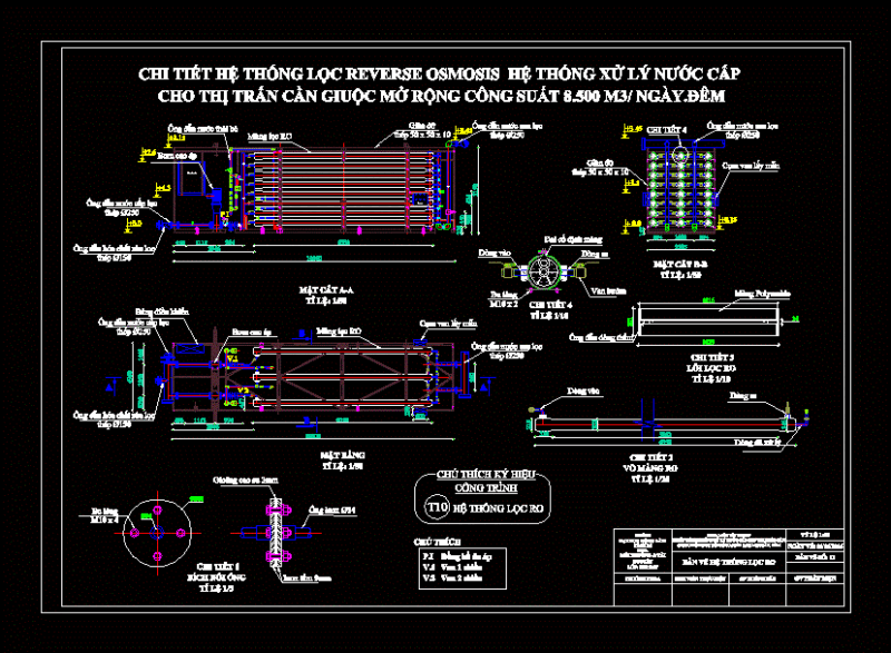 Reverse Osmosis System DWG Detail for AutoCAD