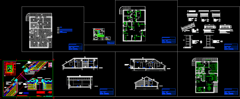 Roof House DWG Detail for AutoCAD